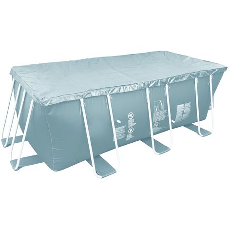 Avenli 17243-1V01 Copertura Piscine Rettangolari con Struttura, 400 x 207 x 122 cm, Pezzi di 6, Grigio