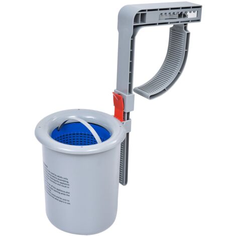 AVENLI 290728 Skimmer Superficie Piscine Autoportanti, Grigio/Blu, 40x19x18 cm