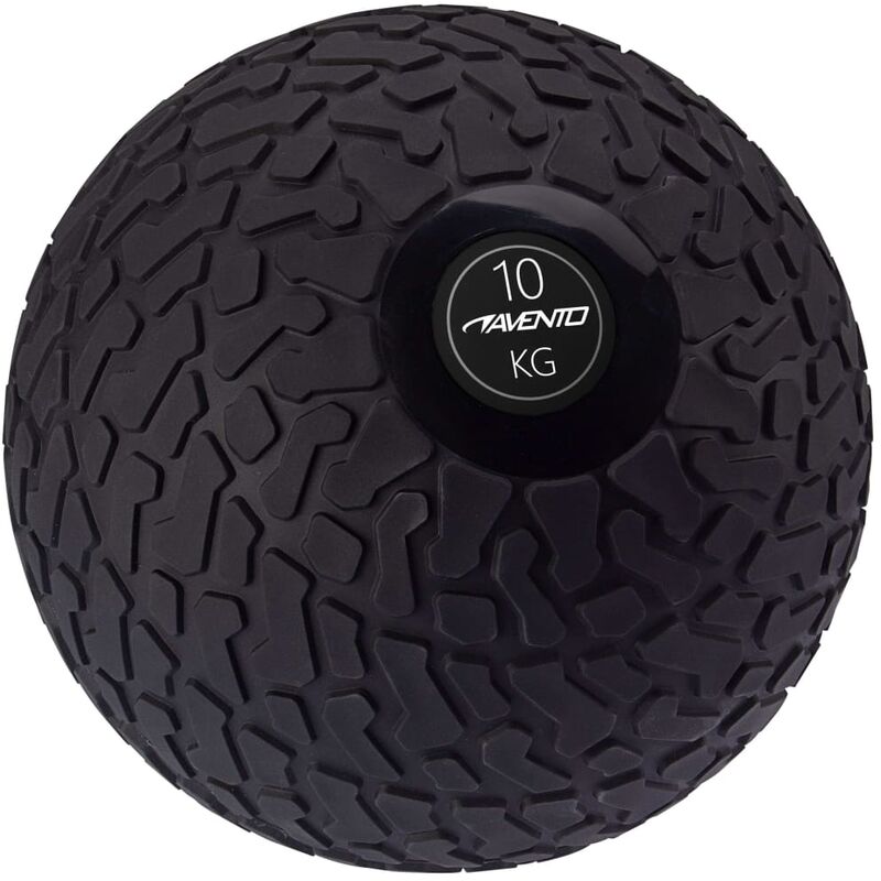 

Avento balón medicinal con textura negro 10 kg - Rogal