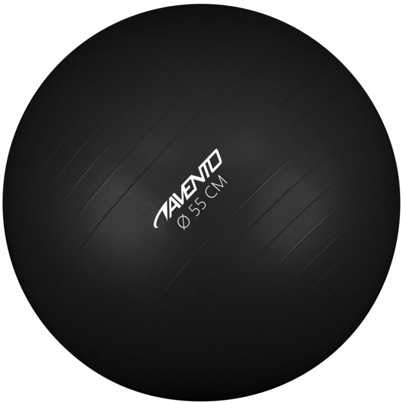 

Avento Pelota de fitness/gimnasio 55 cm diámetro negra