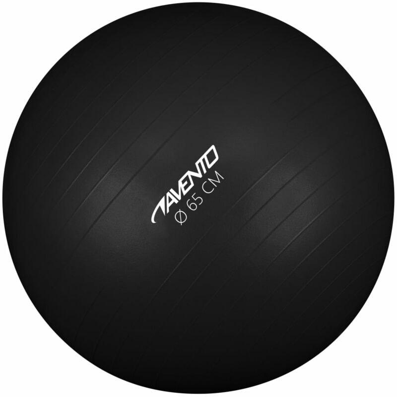 

Pelota de Fitness/Gimnasio Diámetro 65 cm Negra - Negro - Avento