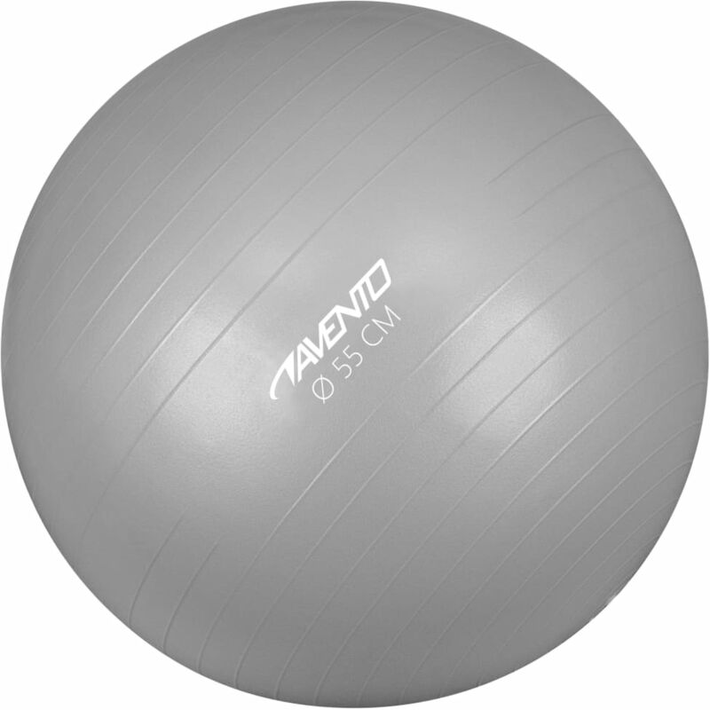 

Avento Pelota de fitness/gimnasio 55 cm diámetro plateada