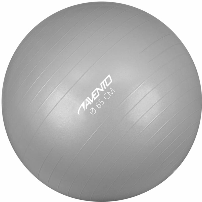

Avento Pelota de fitness/gimnasio 65 cm diámetro plateada