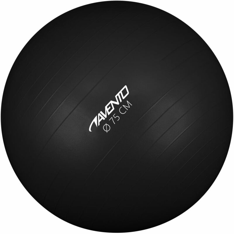 

Avento Pelota de fitness/gimnasio 75 cm diámetro negra