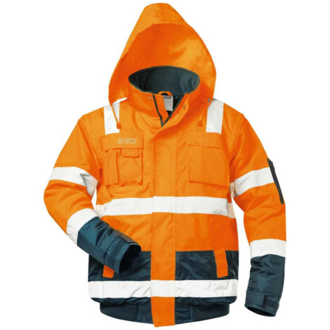 Avertissement veste de pilote Jonas, taille 3XL, orange/bleu