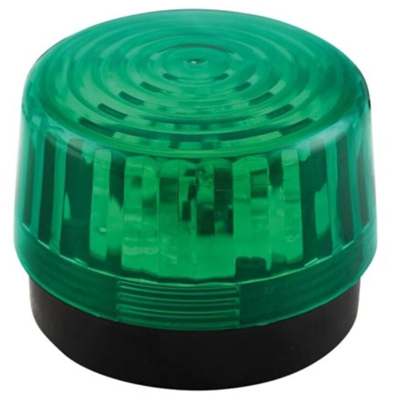 Flash stroboscopique à led - vert - 12 vcc - ø 100 mm Velleman HAA100GN