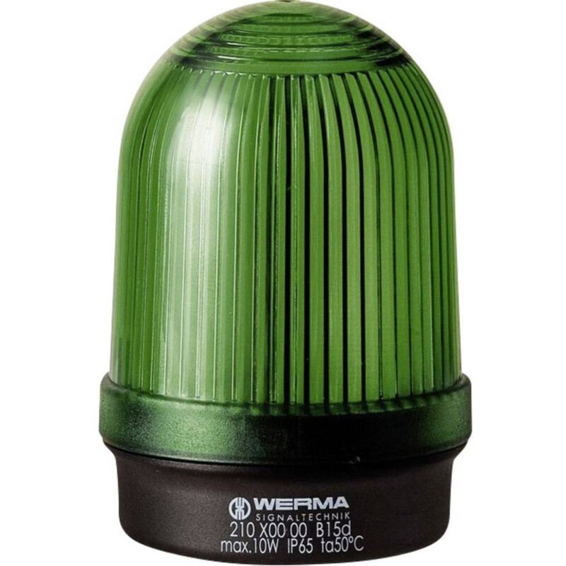 Avertisseur optique Werma Signaltechnik 210.200.00 12 - 240 vac/vdc lumière permanente IP65 1 pc(s)