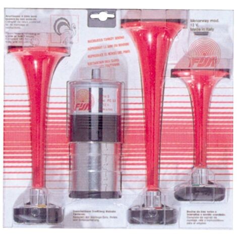 Avertisseur sonore 12V - 3 Trompes homologué