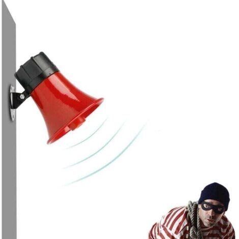 Avertisseur sonore pour sirène, 220V Haute Puissance 30W, 130 décibels, Propagation sur de Longues Distances, Facile à Utiliser, avec Support pour système d'alarme de sécurité Domestique