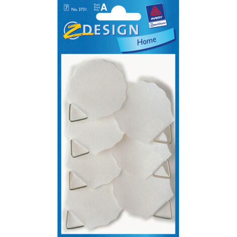 Avery AV-3731 Support pour tableau Z-design Home 40 mm Blanc Pack A 5 pièces