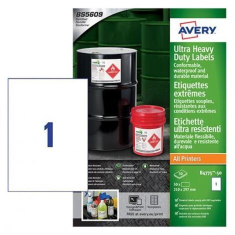 Avery ETICHTESLIN 210X297 LASERINK 50FF