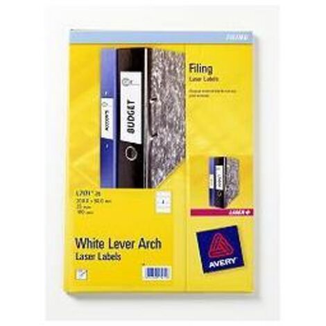 Avery L7171-25 etichetta autoadesiva Bianco 100 pz