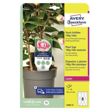 Avery T3006-10 accessorio per vaso Etichetta per pianta