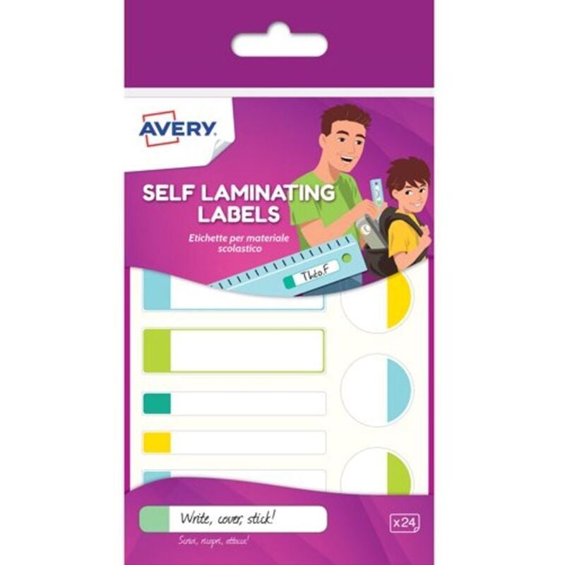 Avery Waterproof Labels 86x17 PL White PK24