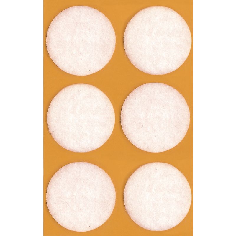 Image of Avery Zweckform 3707 feltrini, in feltro (presa), 24 adesivi, bianco Stärke 3, 5mm bianco