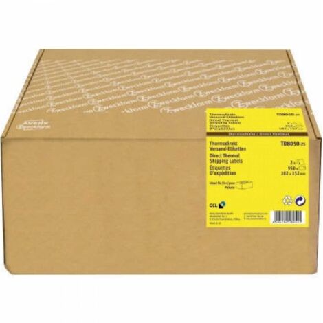 AVERY ZWECKFORM Adressetikett Avery Zweckform 102 x 152 mm (B x H) Papier weiß 475 Etik./Rl. 2 x 475Etik./Pack.