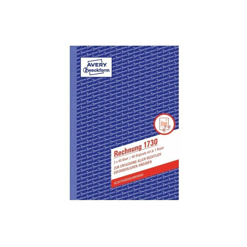 Avery Zweckform - zweckform rechnung sd 1730 A5