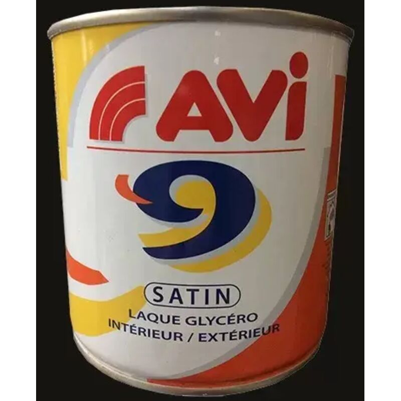 9 Peinture Glycéro Noir 0,5 l - AVI