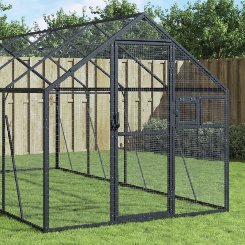 Vidaxl - Aviary Anthracite 1.79x6x1.85 M Aluminium