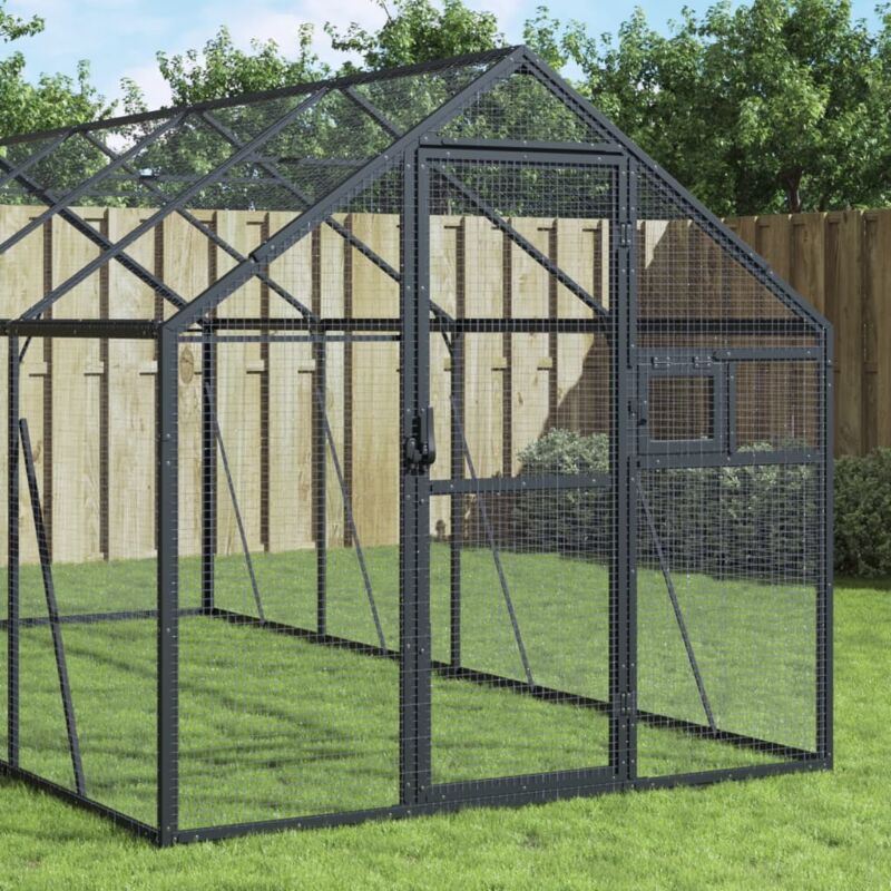 Vidaxl - Aviary Anthracite 1.79x8x1.85 M Aluminium
