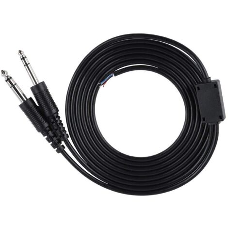 Aviation Headsets Cable - Câble Audio de Remplacement de 2m / 2 - 2yd pour