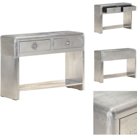 Aviator-Sideboard 110x30x75 cm Metall - Metall Sideboard - Schreibtisch - Wohnzimmer Dekoration - Vintage Stil - Industrielles Design