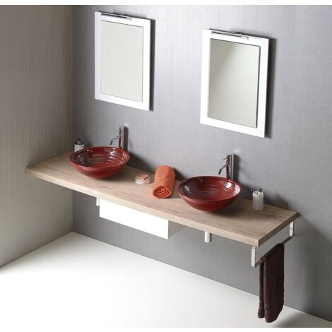 AVICE MDF Washbasin Countertop 180x50cm, chêne rover