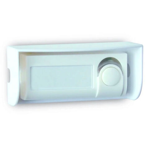 Avidsen – Bouton de sonnette filaire rétro-éclairé blanc – Alimentation 8/12V DC/AC – IP44 – Installation sur deux fils – 100302