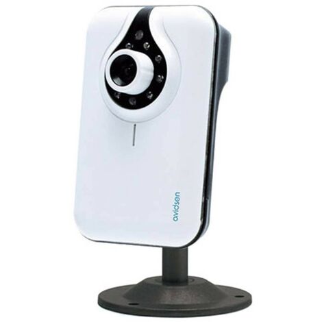 Avidsen – Caméra de surveillance intérieure Wi-Fi IP couleur – Résolution VGA 640x480 – Vision nocturne jusqu'à 10 m – Compatible PC et smartphone