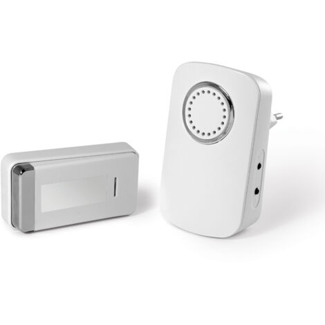 Sonnette Sans Fil BeiLan - Kit Carillon Porte électrique Avec 1 Récepteur - Blanc - Neuf