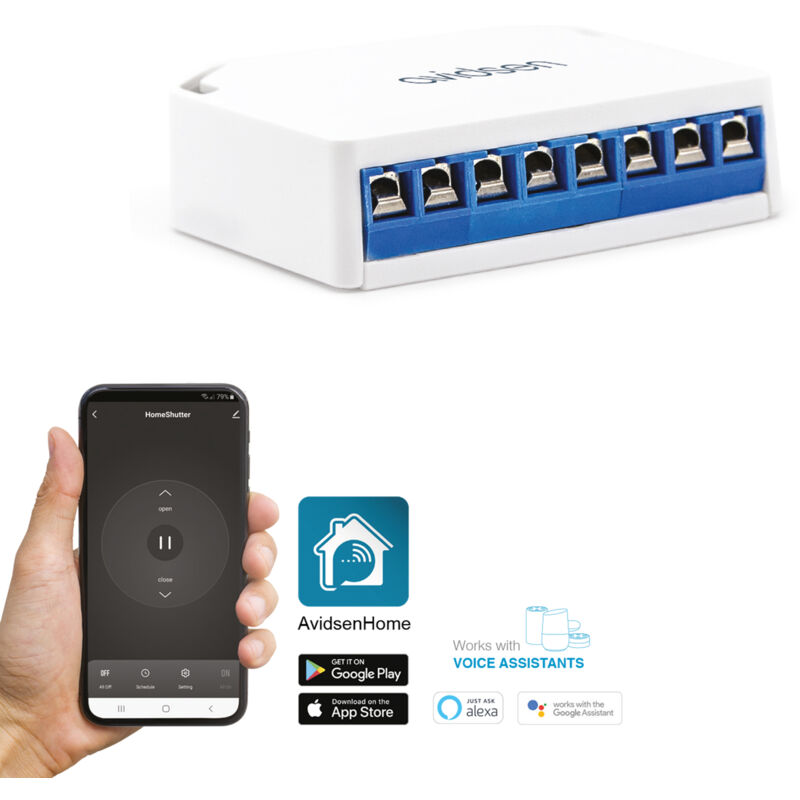 Module de contrôle des volets roulants filaires Wifi HomeShutter Avidsen 127046