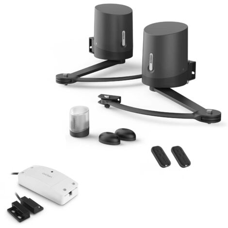 Avidsen – Motorisation connectée pour portail à battants jusqu'à 5m et 500kg – Moteur à bras articulés 24VDC – Compatible avec Google Home et Alexa - ORANE510