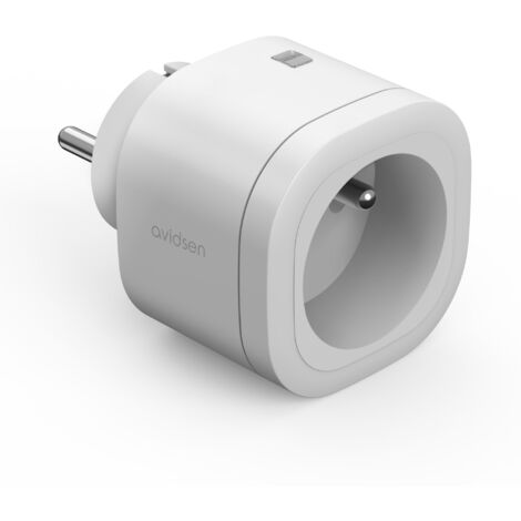 Avidsen – Prise connectée intérieure Wi-Fi – Contrôle à distance via application – Compatible Google et Alexa – 127006