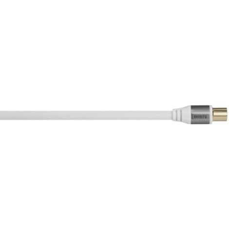 Avinity 00127198 cavo coassiale 2 m Bianco