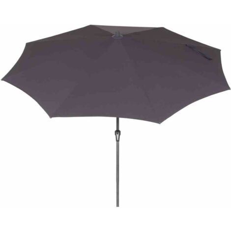 Avio Mittelstockschirm anthrazit/anthrazit Ø 300cm, Gestell Alu anthrazit, Streben Stahl, Bezug 100% Polyester, 220g/m² anthrazit, Lichtschutzfaktor UPF 50+