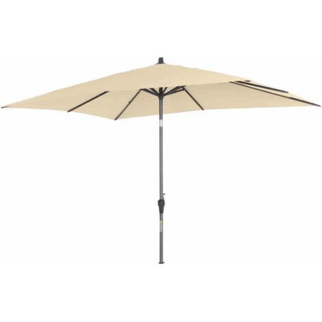 Avio Mittelstockschirm anthrazit/ecru 300x200cm Gestell Alu anthrazit, Streben Stahl, Bezug 100% Polyester, 220g/m² ecru, Lichtschutzfaktor UPF 50+