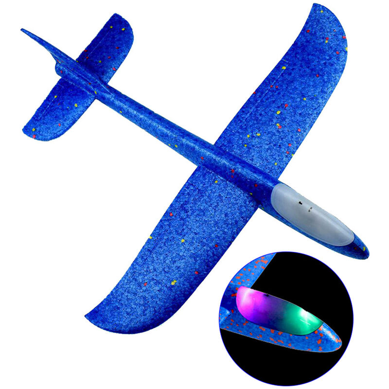 

Aviones Flying Glider, con luz LED de flash, 18.9 ',azul