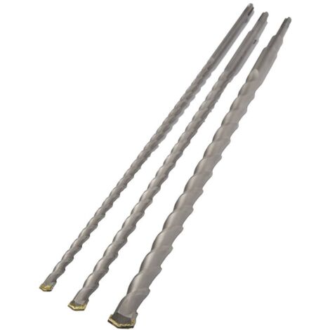 AVIT AV08014 Acciaio Punta lunga da muro 3 parti 12 mm, 16 mm, 24 mm Lunghezza totale 1000 mm SDS-Plus 1 pz.