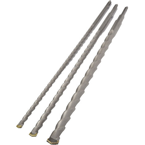 AVIT  AV08014 Hartmetall Durchbruchbohrer 3teilig 12 mm, 16 mm, 24 mm Gesamtlänge 1000 mm SDS-Plus 1