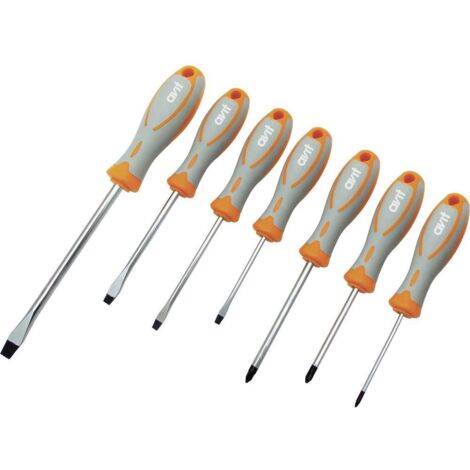 AVIT pour l'atelier Jeu de tournevis 7 pièces vis à fente, plus/moins W230991
