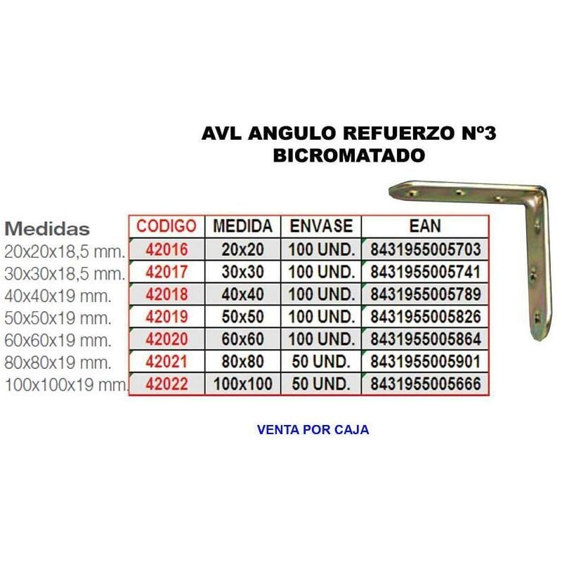 

avl angulo refuerzo bicromatado 3 50x 50 - Mibricotienda