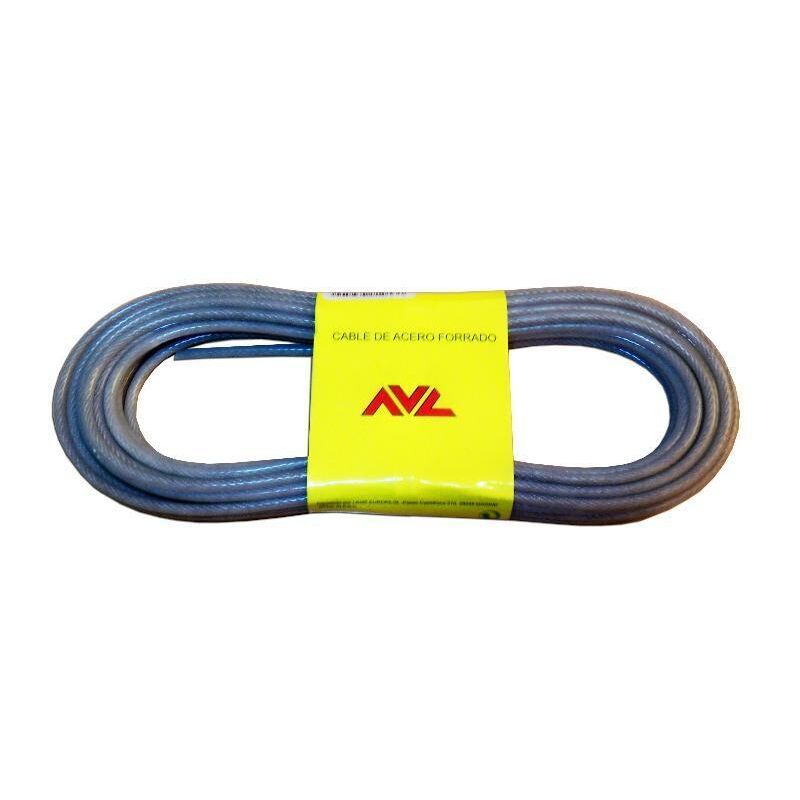 

avl cable acero 3.5 mm plastificado semitransparente 10 mts - Mibricotienda