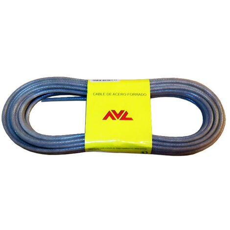 avl cable acero 3.5 mm plastificado semitransparente   15 mts