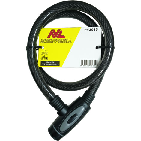 Avl candado cable cubierta combinación 3 dígitos