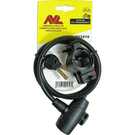 Avl candado cable cubierta combinación 4.5 mm 4 dígitos