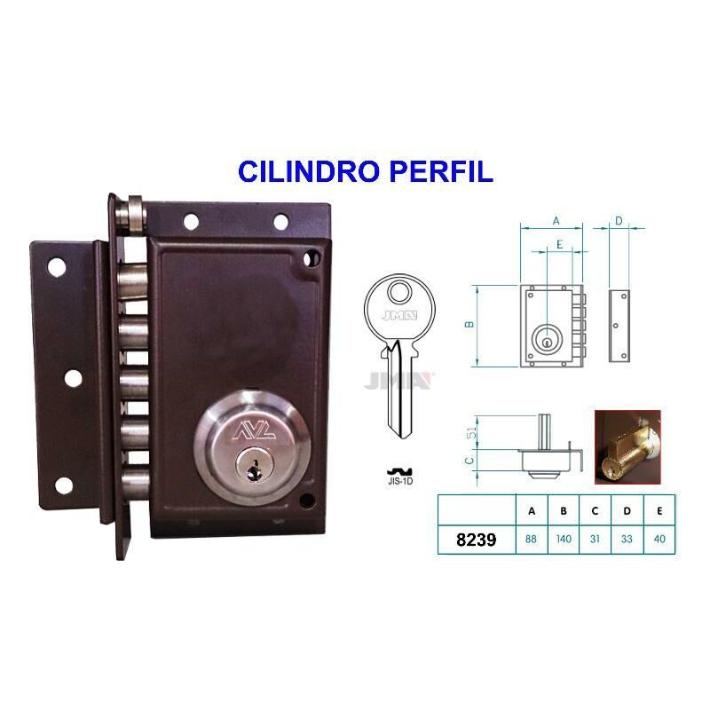 

avl cerradura antipalanca 8239 izqda pintada europerfil - Mibricotienda