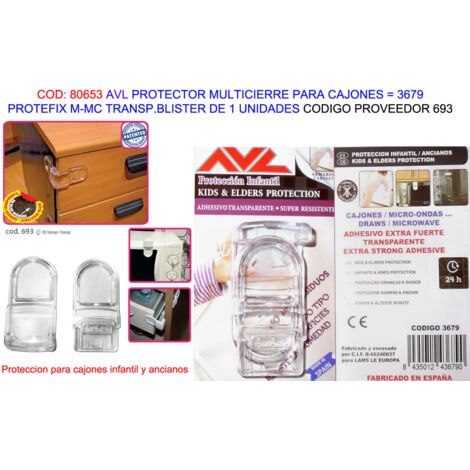Avl protefix cajones transparente
