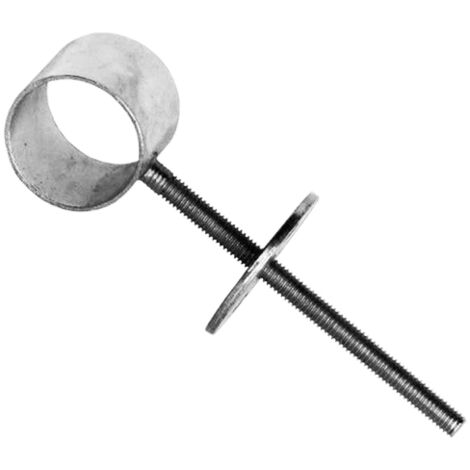 AVL Soporte central redondo para tubo de armario 16mm cincado WL143