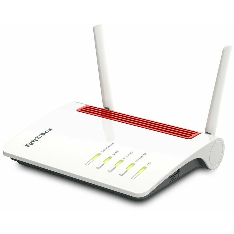 Image of Fritzbox 6850 lte router wireless gigabit ethernet dual-band (2.4 ghz/5 ghz) 4g rosso, bianco - 20002926