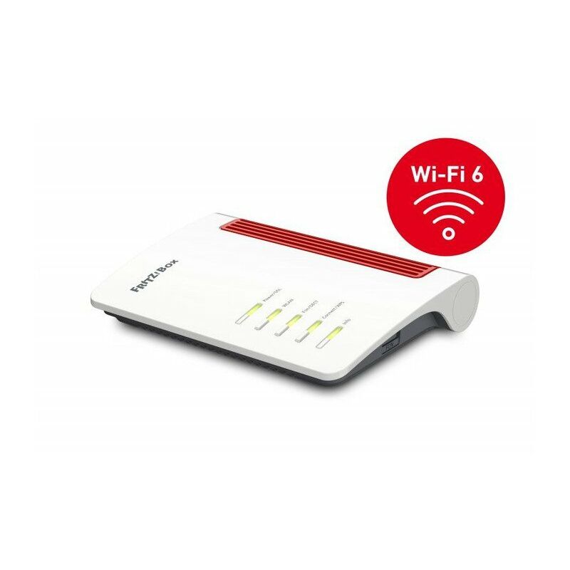 Image of FRITZBox 7530 ax router wireless Gigabit Ethernet Dual-band (2.4 GHz/5 GHz) 5G Rosso, Bianco - AVM